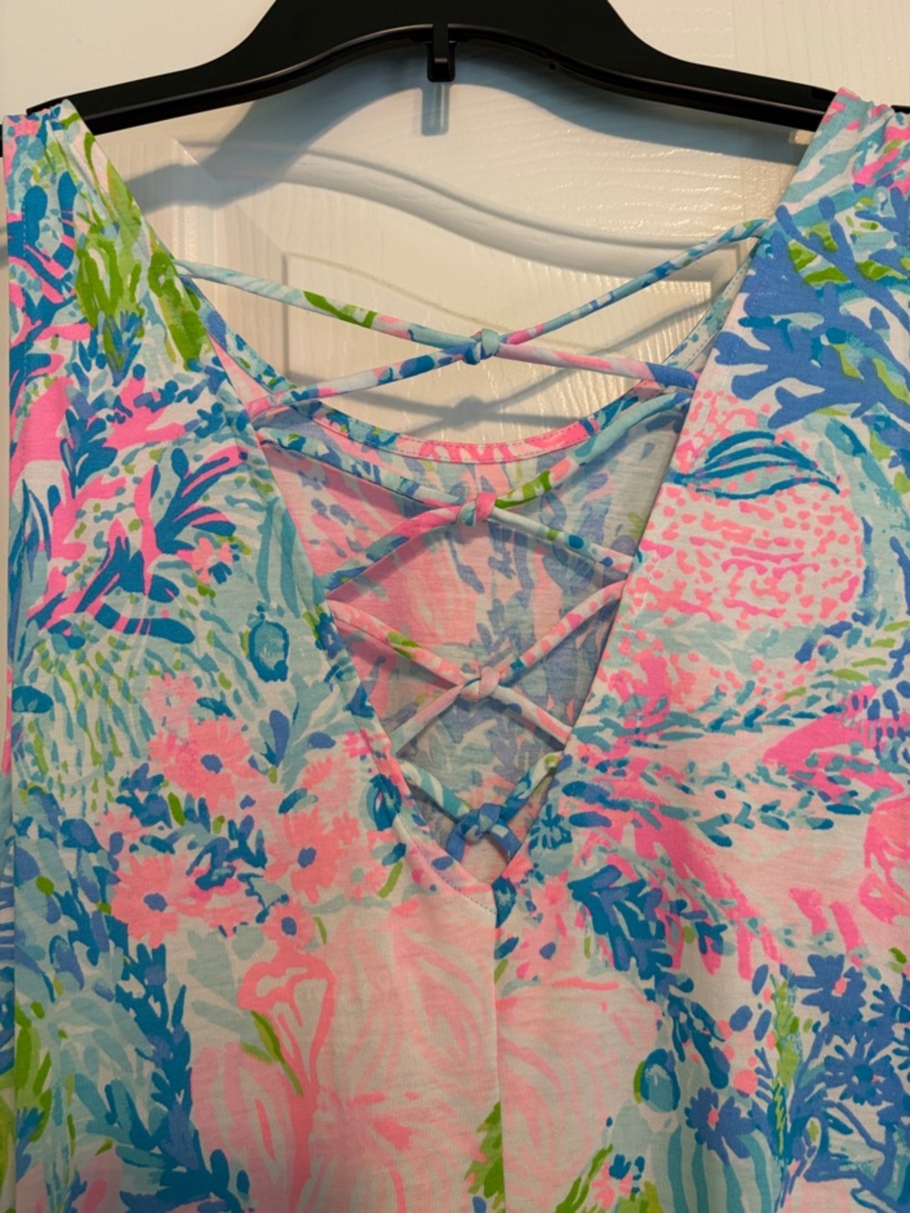 Lilly Pulitzer Blue Pink Green Floral Maxi Dress - Picture 3 of 3